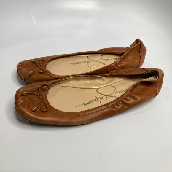 Jessica Simpson leather ballet flats size 9.5 - Picture 3 of 5